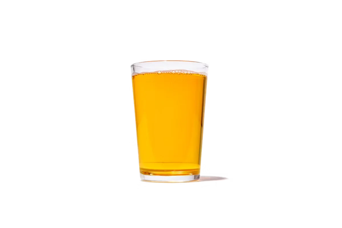 Zaxby's Apple Juice, a refreshing and natural beverage made from real apples, served in a kid-friendly size.