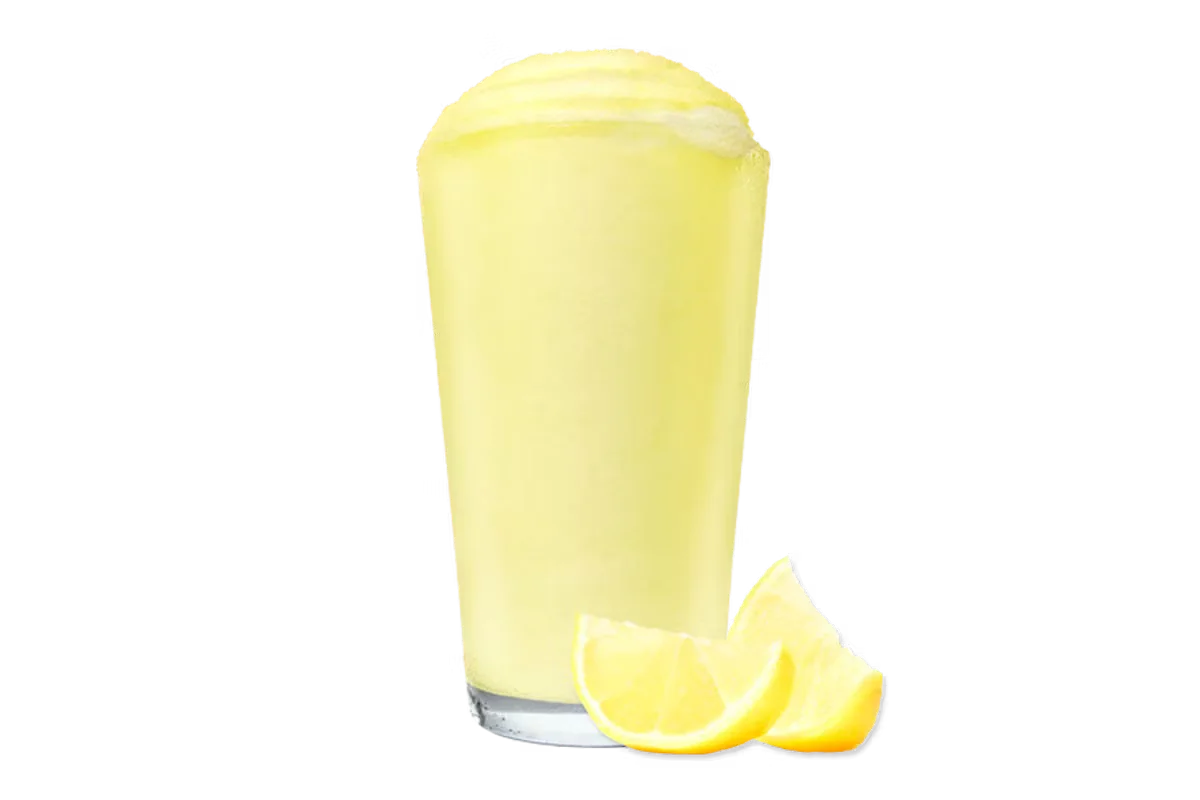 Zaxby's Frozen Lemonade, a refreshing and icy beverage with a tangy lemon flavor, perfect for a cool treat.