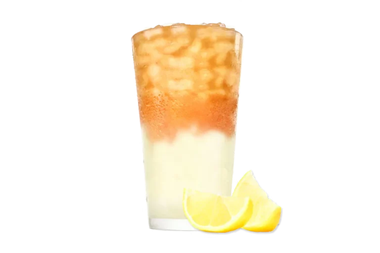 Zaxby's Handcrafted Lemonade + Iced Tea, a refreshing blend of tangy lemonade and iced tea served ice-cold.