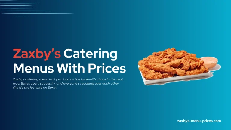 Zaxby's Catering Menu