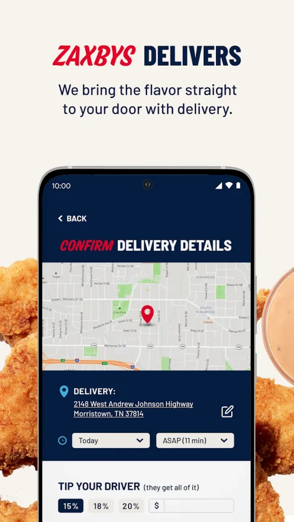 Zaxby's Delivery Mobile App download