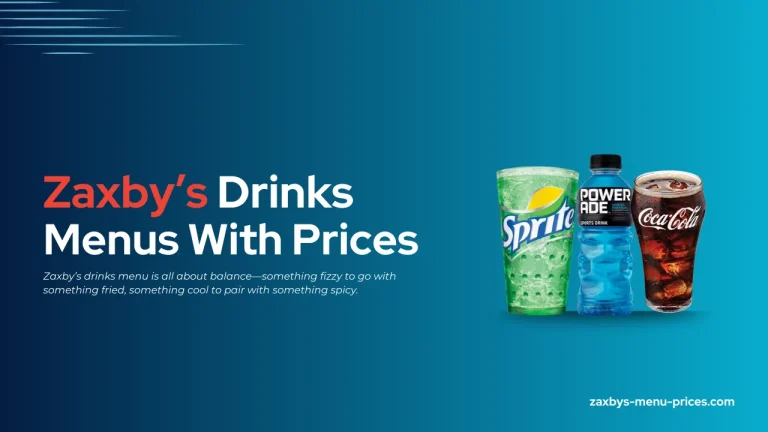zaxby's drink menu with prices
