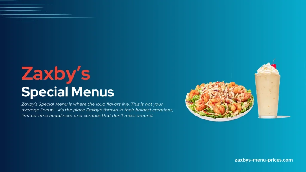 Zaxby's Special Menus